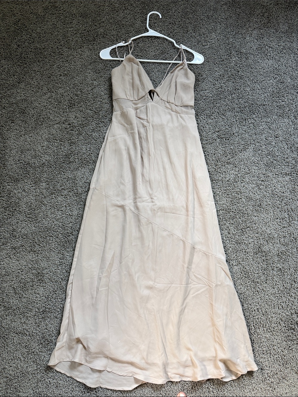 Abercrombie & Fitch | Dresses | Abercrombie Fitch Light Cream Spaghettistrap Maxi Dress
